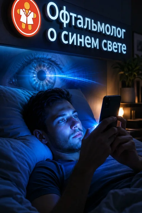 Синий свет экранов и глаза: что подтверждено исследованиями